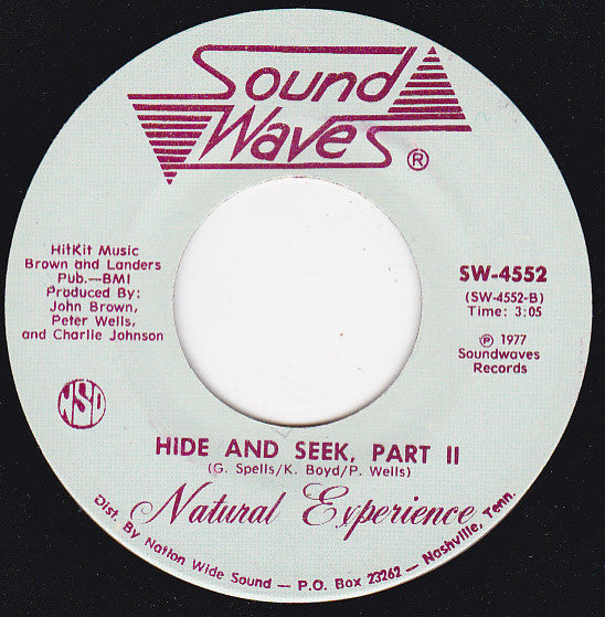 Natural Experience (2) : Hide And Seek (7", Single)
