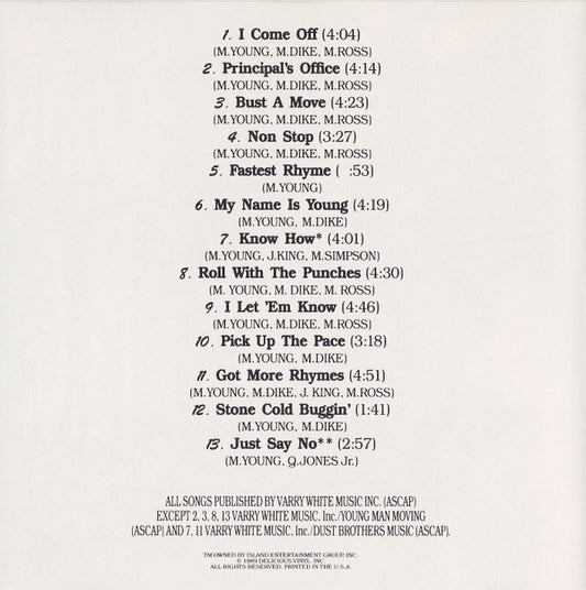 Young M.C.* : Stone Cold Rhymin' (CD, Album, SRC)