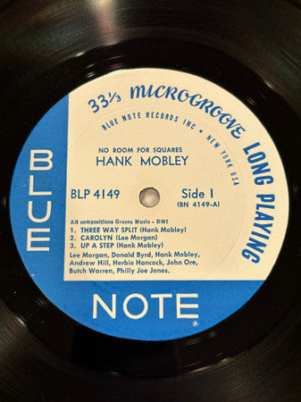Hank Mobley : No Room For Squares (LP, Album, Mono)