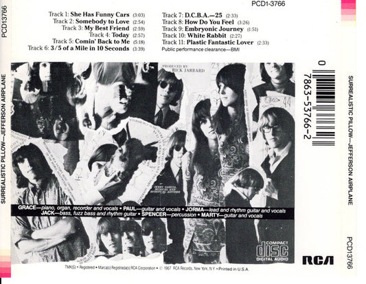 Jefferson Airplane : Surrealistic Pillow (CD, Album, RE)