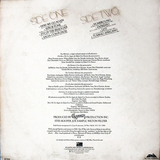 Ray Barretto : Eye Of The Beholder (LP, Album, PR )