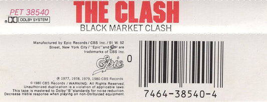 The Clash : Black Market Clash (Cass, Album, Comp, RE)