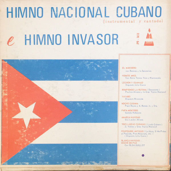 Various : Himno Nacional Cubano e Himno Invasor (Instrumental y Cantado) (LP, Album)