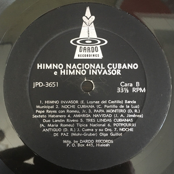 Various : Himno Nacional Cubano e Himno Invasor (Instrumental y Cantado) (LP, Album)