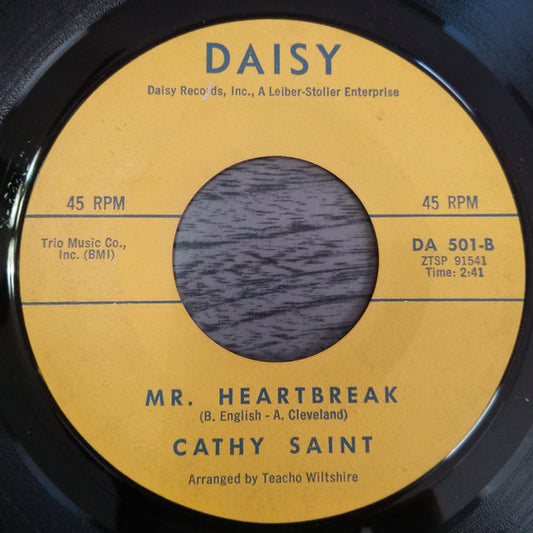 Cathy Saint : Big Bad World / Mr. Heartbreak (7", Single)