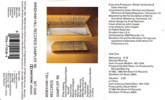 Various : Windham Hill Records Sampler '86 (Cass, Smplr, Chr)
