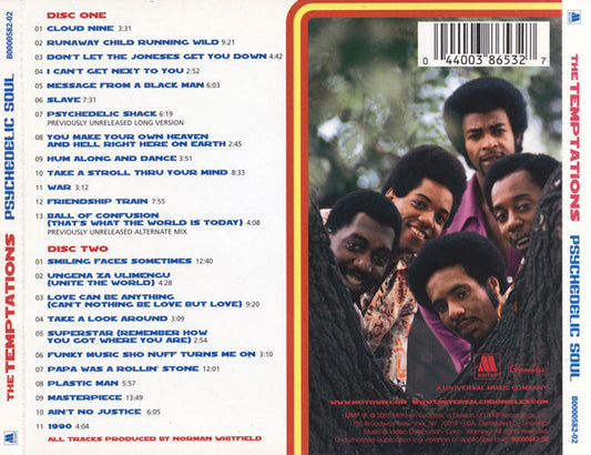 The Temptations : Psychedelic Soul (2xCD, Comp, RM)