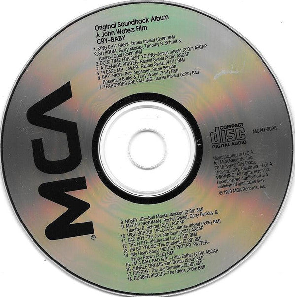 Various : Cry-Baby - Music From The Original Motion Picture Soundtrack (CD, Album)