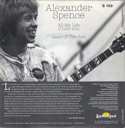 Alexander Spence : All My Life (I Love You) (7", Single)