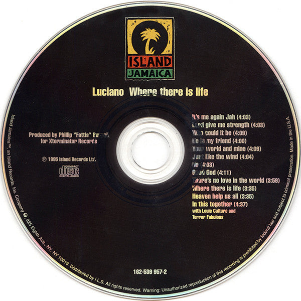 Luciano (2) : Where There Is Life (CD, Album)