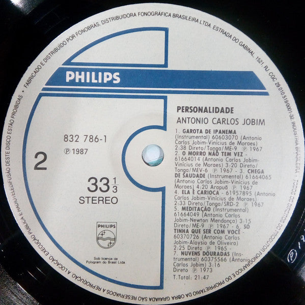 Antonio Carlos Jobim : Personalidade (LP, Comp, RM)