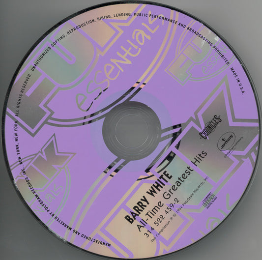 Barry White : All-Time Greatest Hits (CD, Comp, RE, RM, Son)