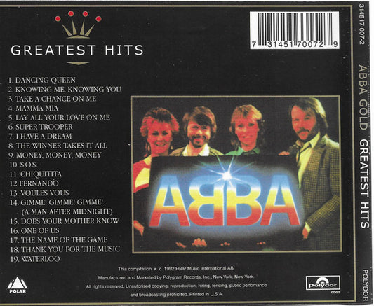ABBA : Gold: Greatest Hits (CD, Comp, RM)