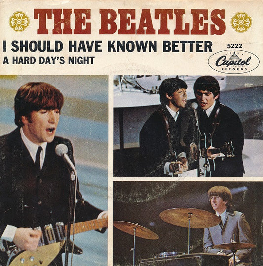 The Beatles : A Hard Day's Night (7", Single, Scr)