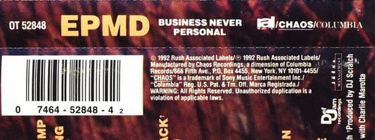 EPMD : Business Never Personal (Cass, Album)