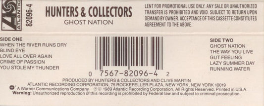 Hunters & Collectors : Ghost Nation (Cass, Album)