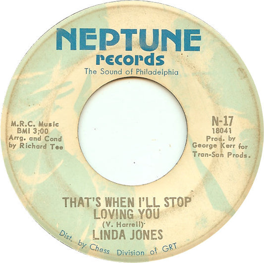 Linda Jones : I'll Be Sweeter Tomorrow (7")