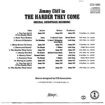 Various : The Harder They Come (Original Soundtrack Recording) (CD, Comp, RE)