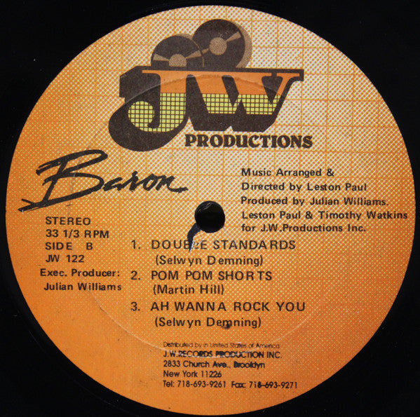 Baron (4) : Tears Of Gold (LP, Album)