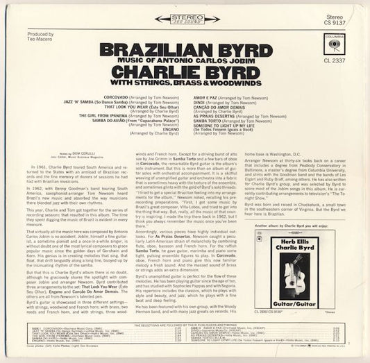 Charlie Byrd : Brazilian Byrd (LP, Album)