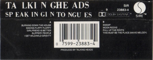 Talking Heads : Speaking In Tongues (Cass, Album, RE, Dol)