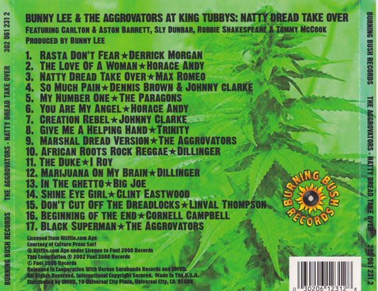 Bunny Lee & The Aggrovators : Natty Dread Take Over (CD, Comp)