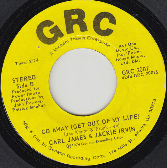 Carl & Jackie : Dance Party Music (7", Single)