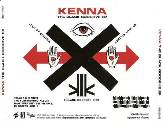 Kenna : The Black Goodbye EP (CD, EP, Promo)