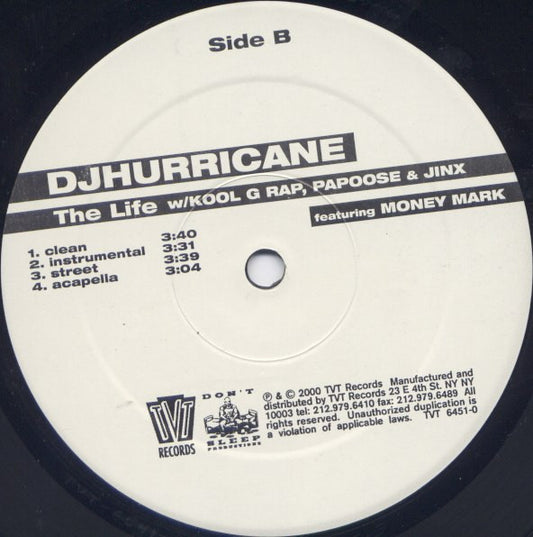 Hurricane (2) : Connect / The Life (12")