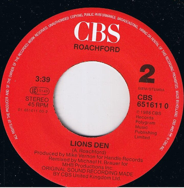 Roachford : Cuddly Toy (7", Single)