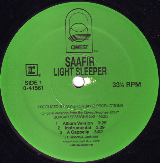 Saafir : Light Sleeper / Battle Drill (12")