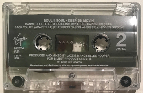 Soul II Soul : Keep On Movin' (Cass, Album, SR,)