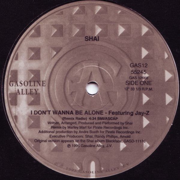 Shai (3) : I Don't Wanna Be Alone (Remix) (12")