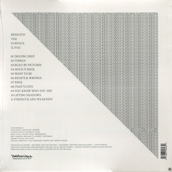 Oddisee & Good Compny : Beneath the Surface (Live) (LP, Album, Ice)