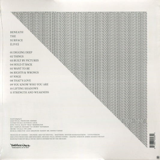 Oddisee & Good Compny : Beneath the Surface (Live) (LP, Album, Ice)