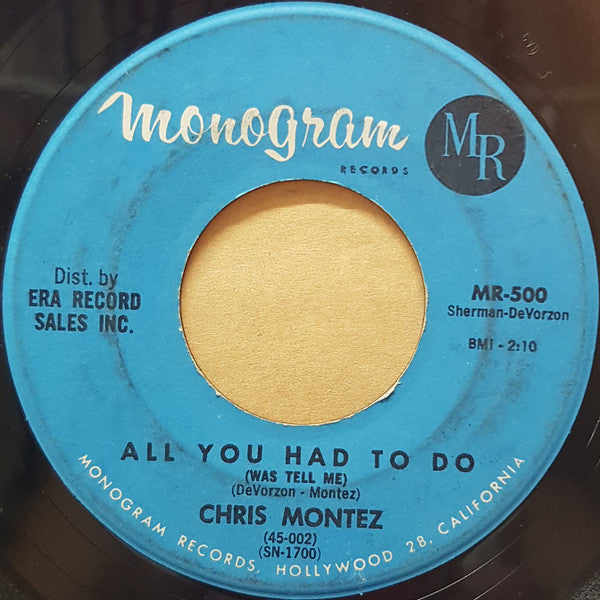 Chris Montez : All You Had To Do (7", Single)