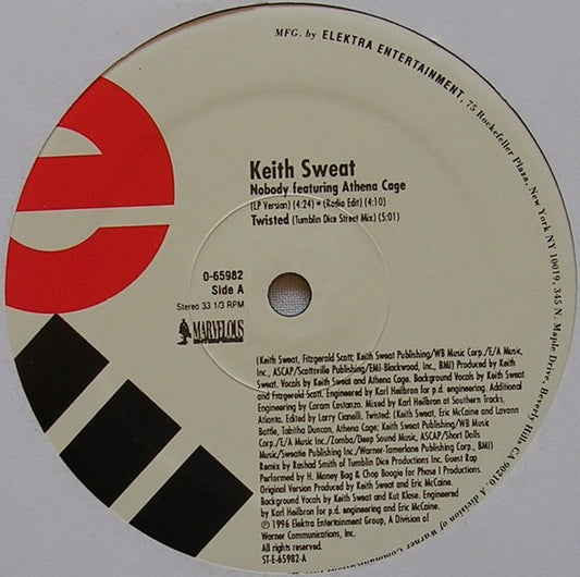 Keith Sweat : Nobody / Twisted / In The Mood (12")