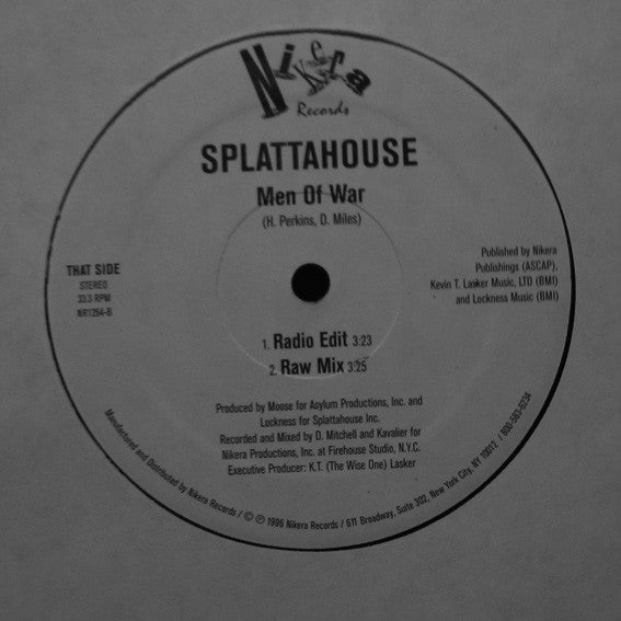 Kavalier / Splattahouse : Parlé / Men Of War (12")