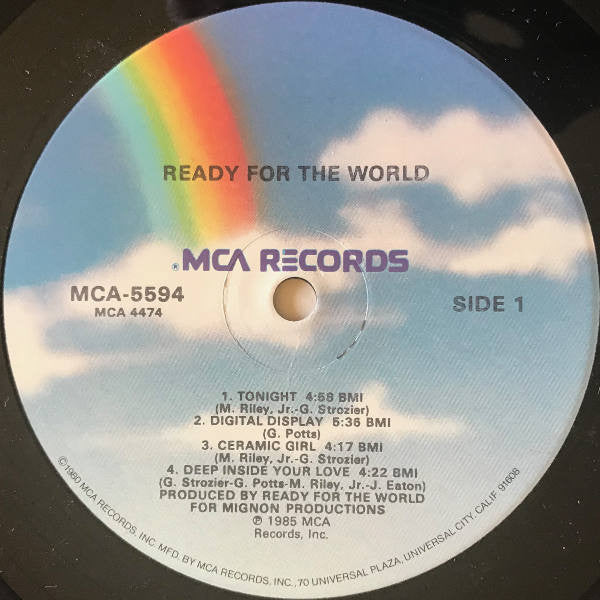 Ready For The World : Ready For The World (LP, Album, Pin)