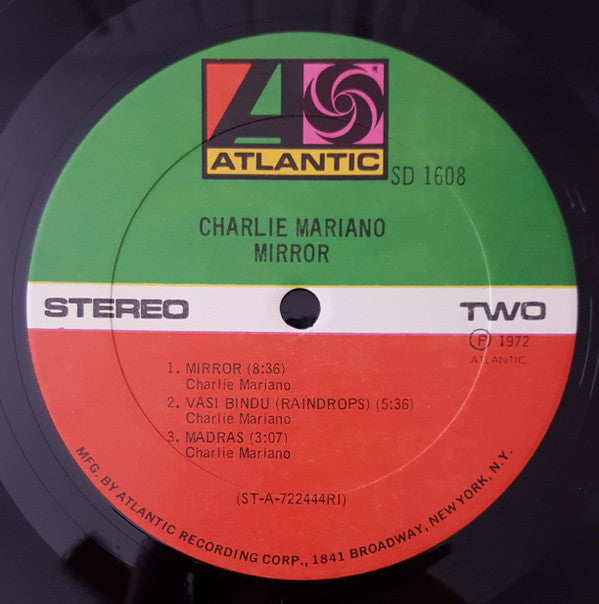 Charlie Mariano : Mirror (LP, Album, RI)