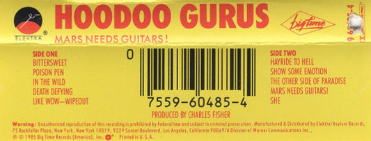 Hoodoo Gurus : Mars Needs Guitars! (Cass, Album, SR)