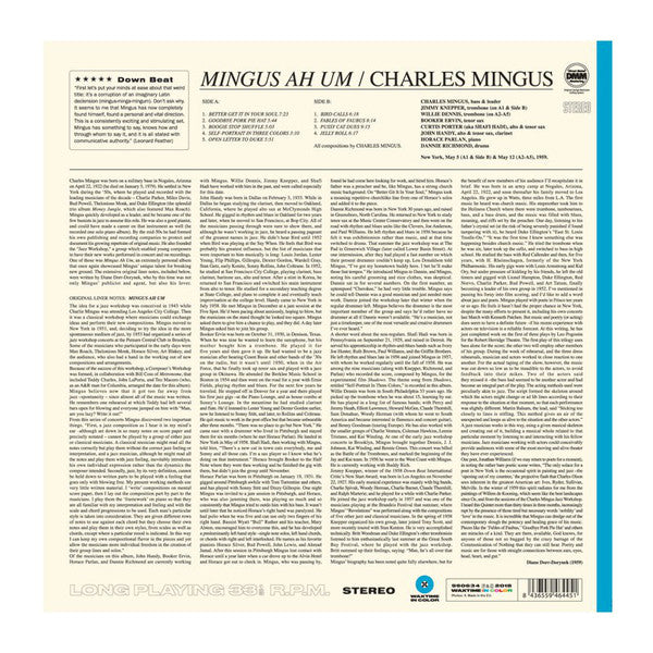 Charles Mingus : Mingus Ah Um (LP,Album,Limited Edition,Reissue,Stereo)