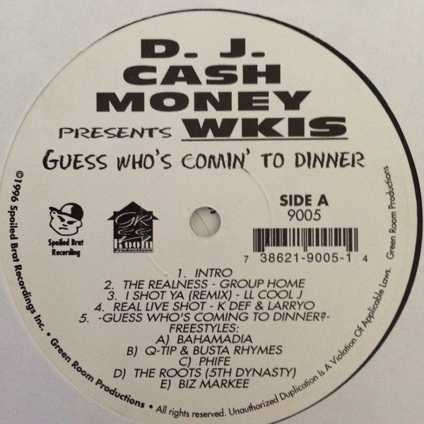 DJ Cash Money : Guess Who's Comin' To Dinner (2xLP)