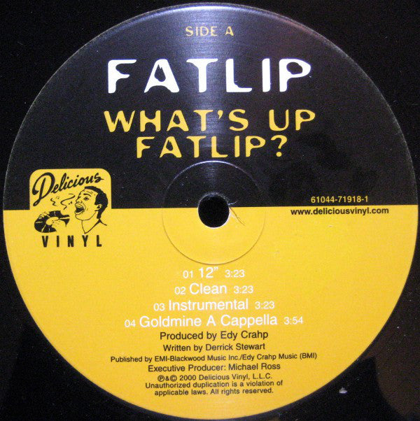 Fatlip* : What's Up Fatlip? / Goldmine (12")