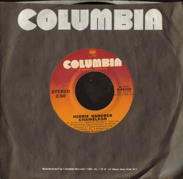 Herbie Hancock : Chameleon / Vein Melter (7", Single, Styrene, Ter)