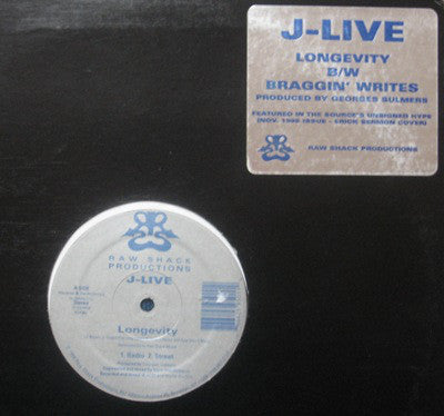 J-Live : Longevity / Braggin' Writes (12", RP)