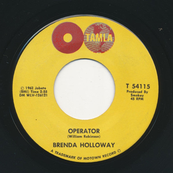 Brenda Holloway : Operator / I'll Be Available (7",45 RPM,Single)