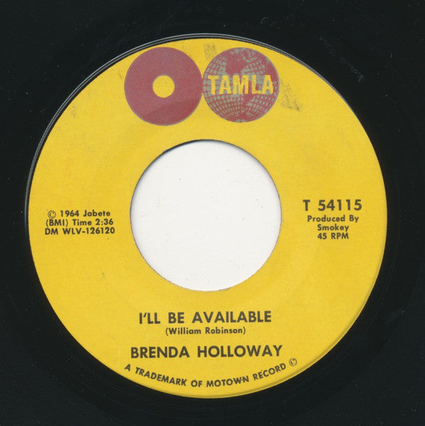 Brenda Holloway : Operator / I'll Be Available (7",45 RPM,Single)