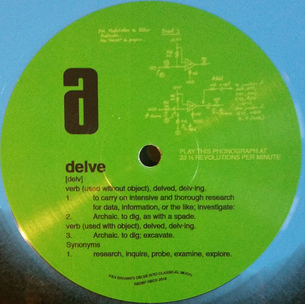 Kev Brown : Kev Brown's Delve Into Classical Moog (LP, Album, Blu)