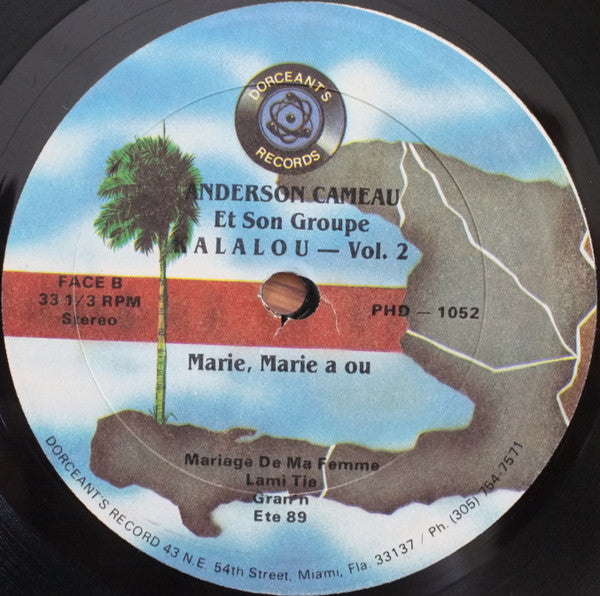 Anderson Cameau Et Son Groupe Kalalou : Kalalou Vol.2 - Marie, Marie A Ou (LP, Album)